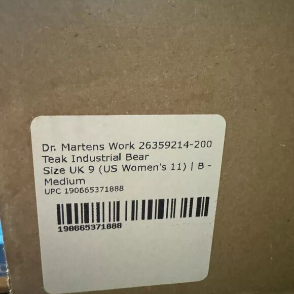 Dr Martens Womens Gilbreth Steel Toe Boot Brown Size 11 M - Picture 6 of 6
